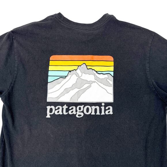 Patagonia Men's T-Shirt Small Responsibili-Tee Pocket Black Short Sleeve - Picture 4 of 5